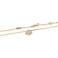 Van Cleef & Arpels Yellow Gold Mother Of Pearl Sweet Alhambra Pendant sv
