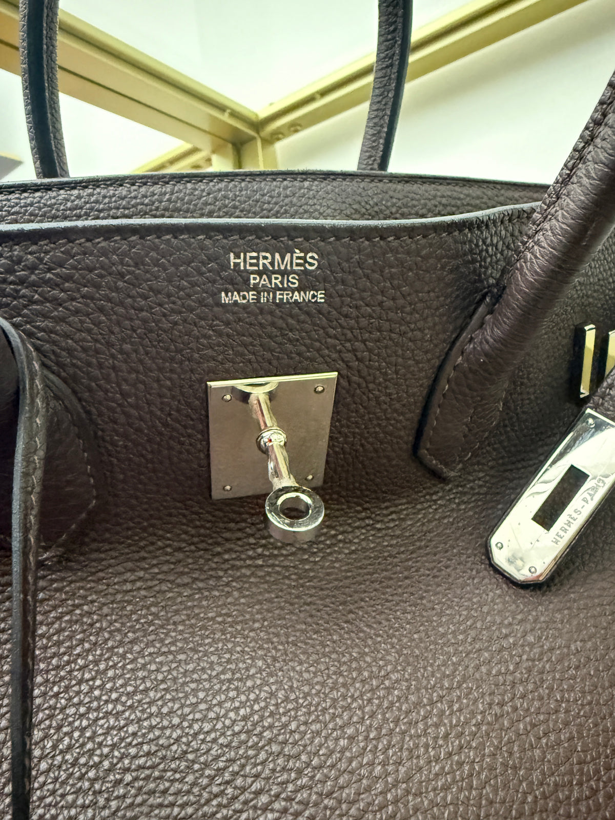 Hermès Chocolat Togo Birkin 35 PHW Handbag ad4