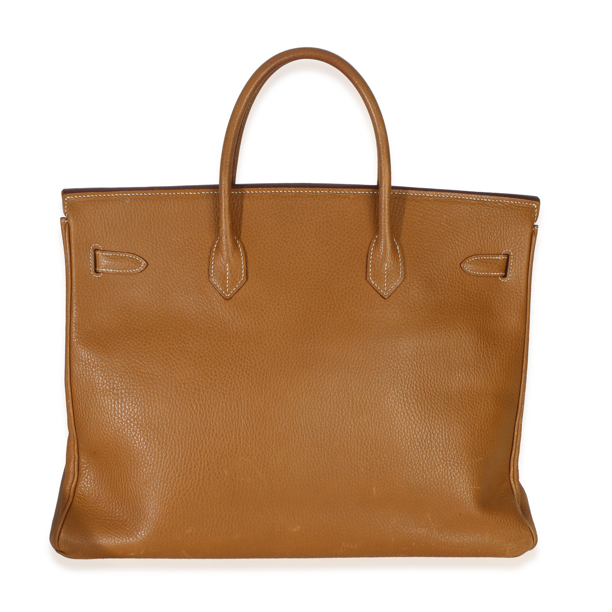 Hermès Natural Sable Ardennes Birkin 40 Brushed PHW Handbag pv