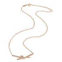 Tiffany & Co. Rose Gold Diamond Knot Pendant pv