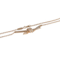 Tiffany & Co. Rose Gold Diamond Knot Pendant sv