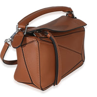 Loewe Tan Classic Calfskin Mini Puzzle Bag Handbag pv