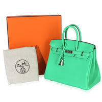 Hermès Vert Comics Togo Birkin 25 PHW Handbag av