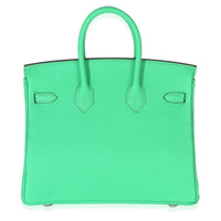 Hermès Vert Comics Togo Birkin 25 PHW Handbag bv