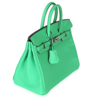 Hermès Vert Comics Togo Birkin 25 PHW Handbag pv