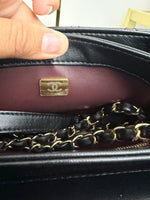 Chanel Black Quilted Lambskin Mini Trendy CC Top Handle Handbag ad3