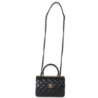 Chanel Black Quilted Lambskin Mini Trendy CC Top Handle Handbag av