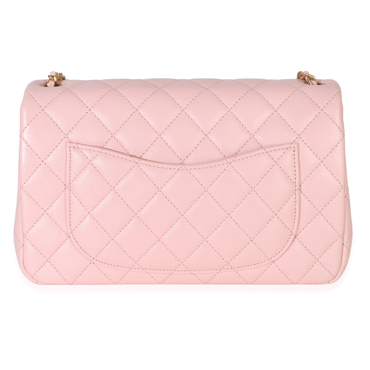 Chanel Pink Quilted Lambskin Small CC Crush Flap Bag Handbag bv