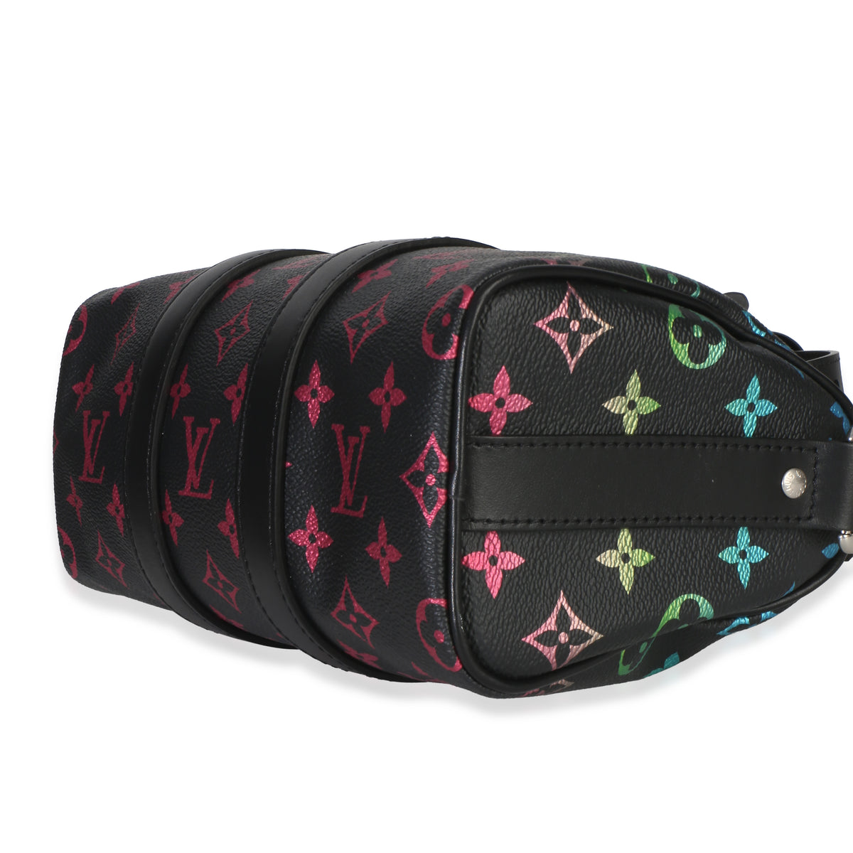 Louis Vuitton Iridescent Black Multicolor Monogram Keepall Bandouliere 25 Handbag box