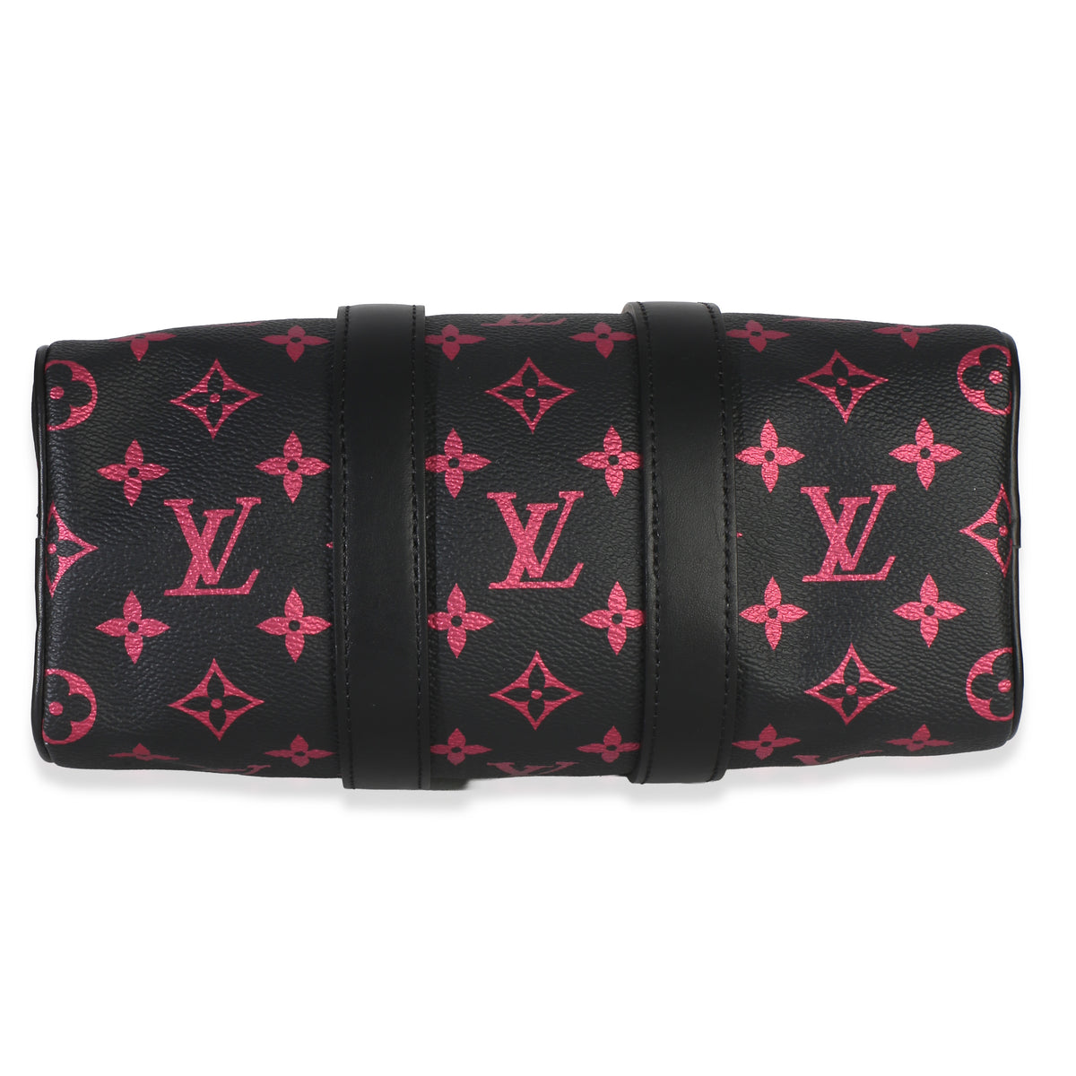 Louis Vuitton Iridescent Black Multicolor Monogram Keepall Bandouliere 25 Handbag stamp