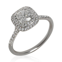 Tiffany & Co. 1.07 ct Cushion Diamond Soleste Double Halo Engagement Ring av
