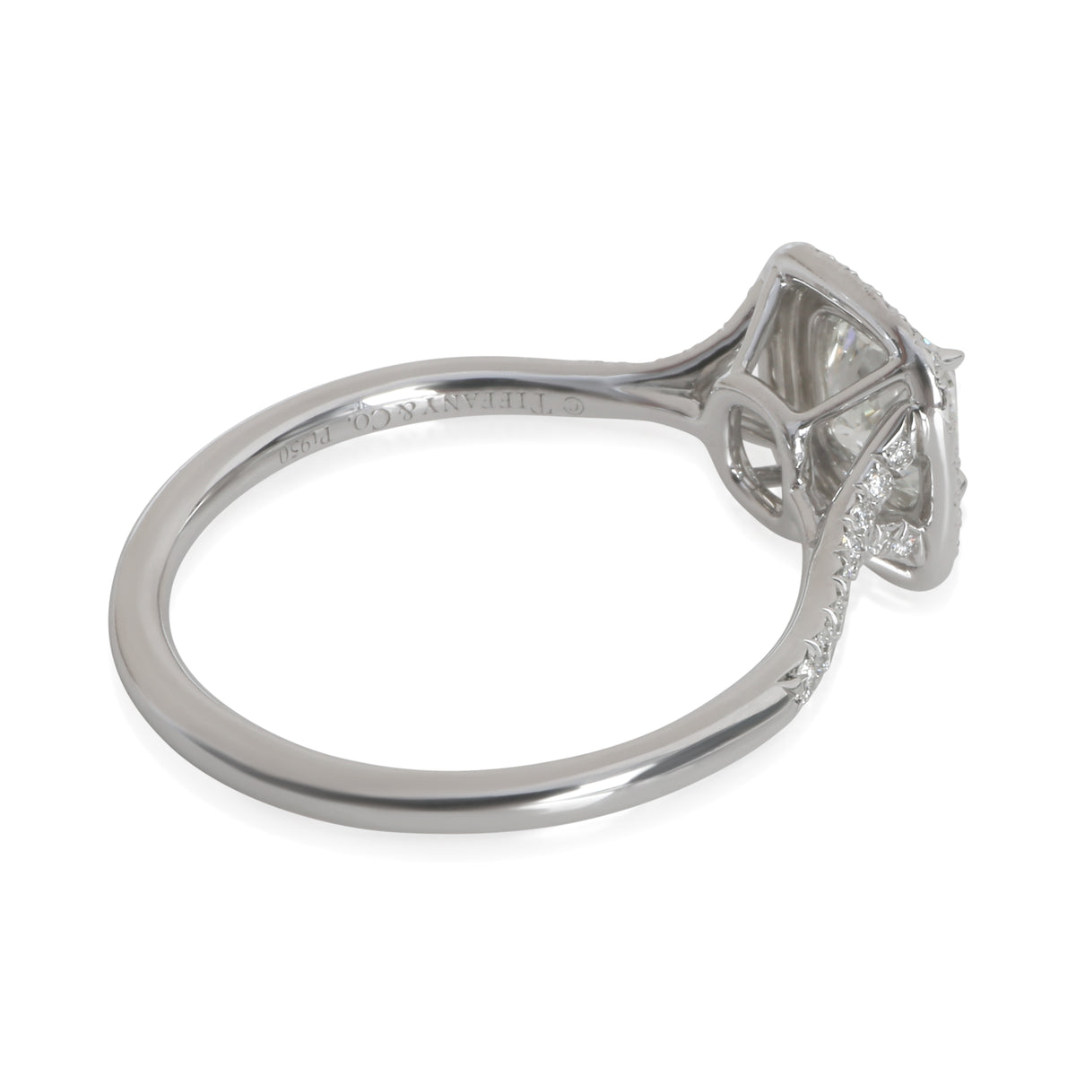 Tiffany & Co. 1.07 ct Cushion Diamond Soleste Double Halo Engagement Ring pv