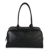 Chanel 26P Black Calfskin Large Bowling Bag Handbag bv