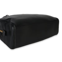 Chanel 26P Black Calfskin Large Bowling Bag Handbag clasp