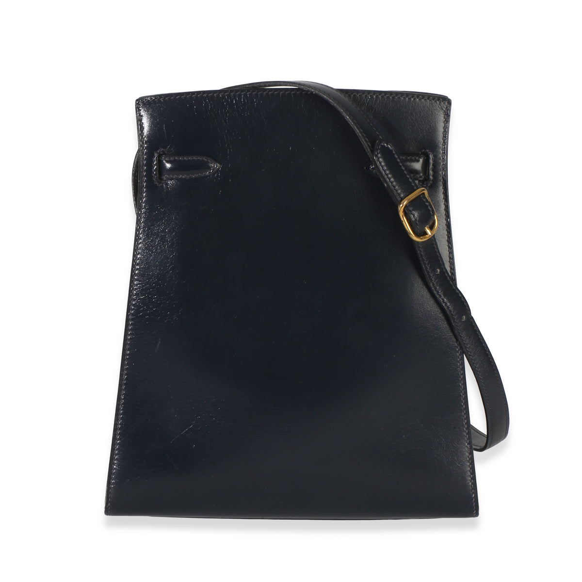 Hermès Bleu Marine Box Kelly Sport 20 PM Handbag bv