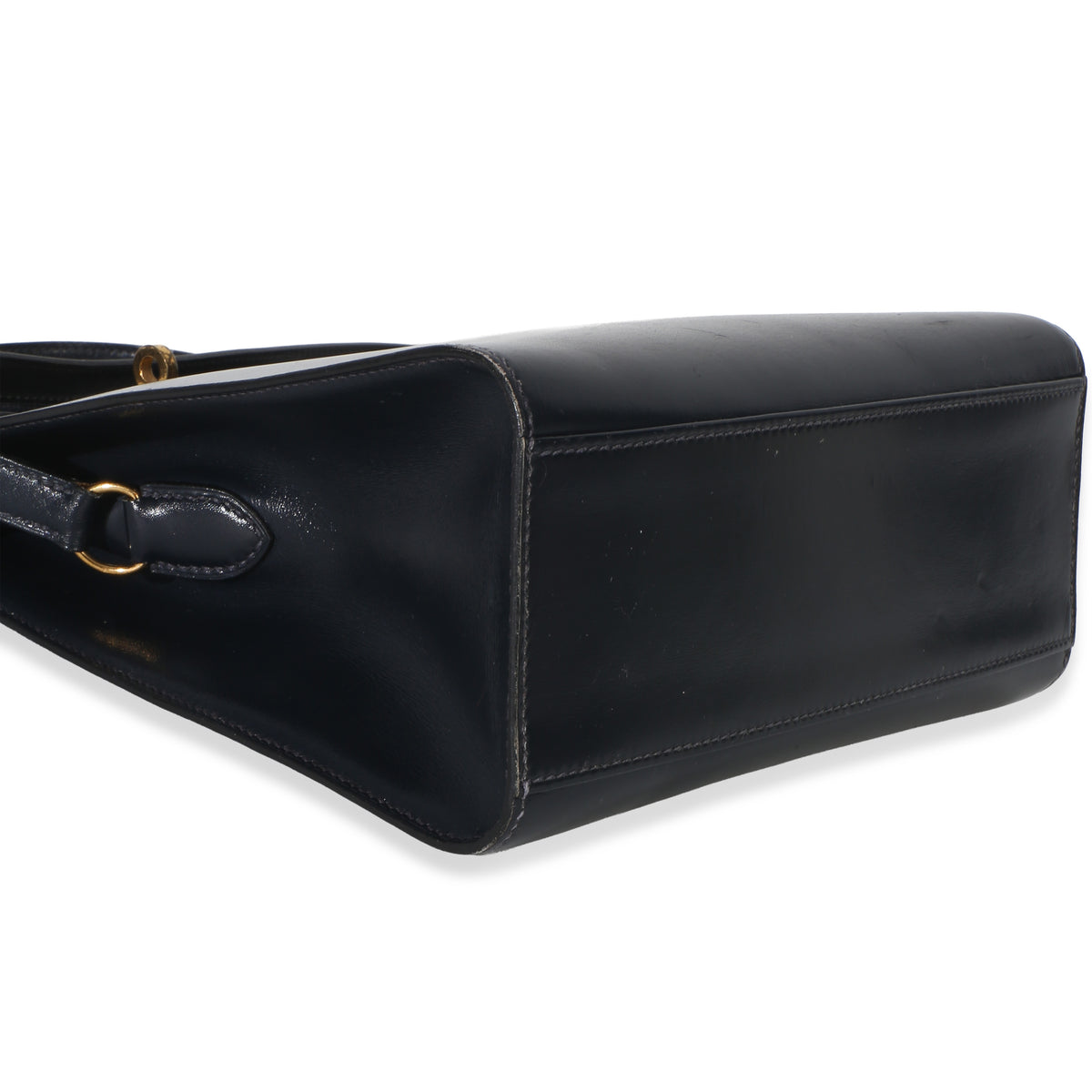 Hermès Bleu Marine Box Kelly Sport 20 PM Handbag clasp