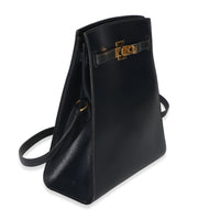 Hermès Bleu Marine Box Kelly Sport 20 PM Handbag pv