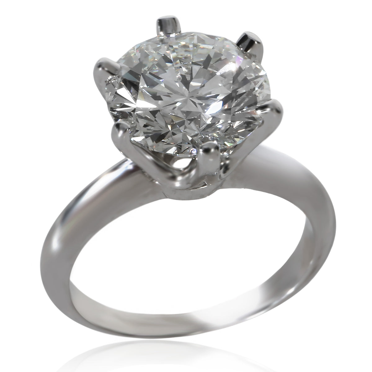 Tiffany & Co. 3.56 ct Round Brilliant Diamond Engagement Ring pv