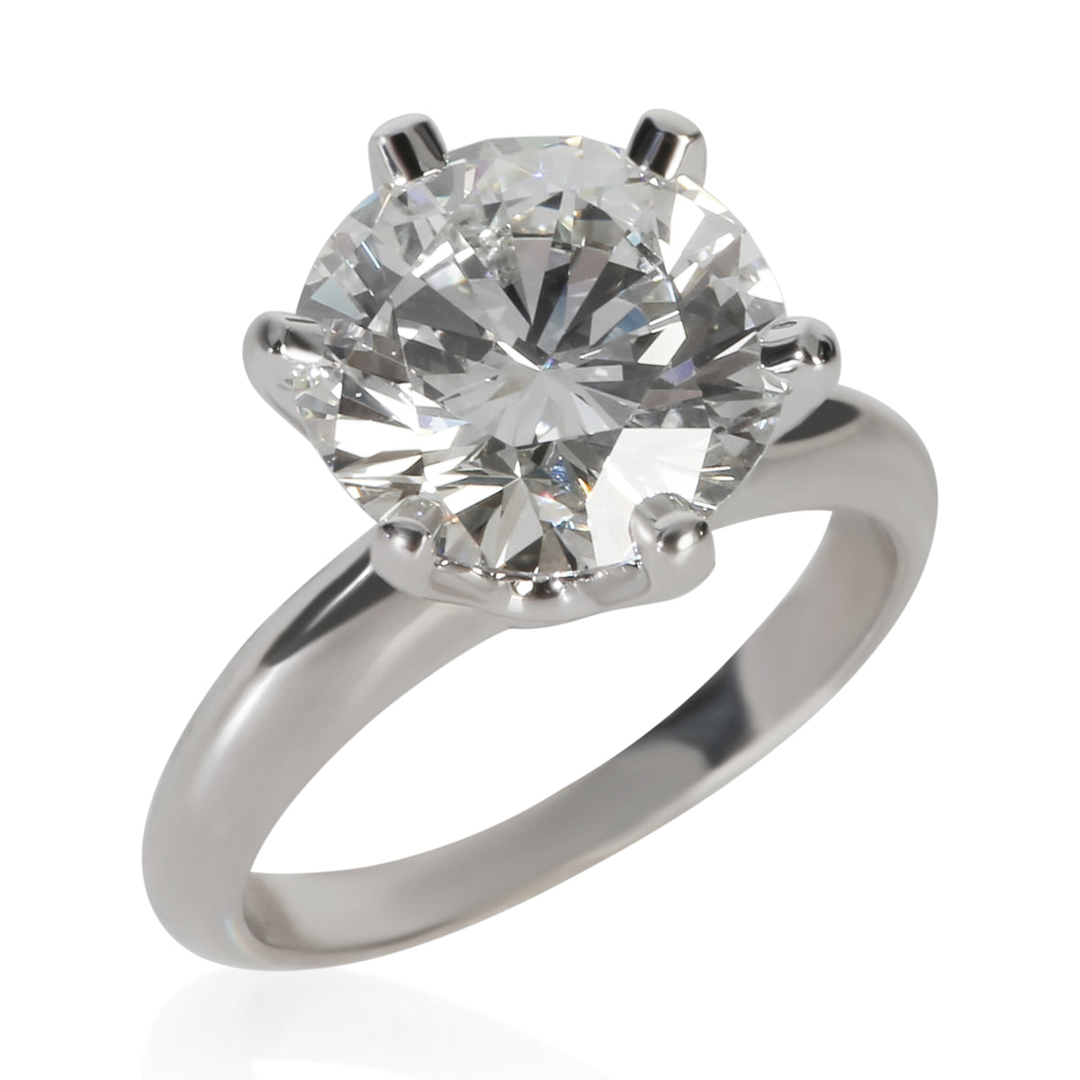 Tiffany & Co. 3.56 ct Round Brilliant Diamond Engagement Ring pv