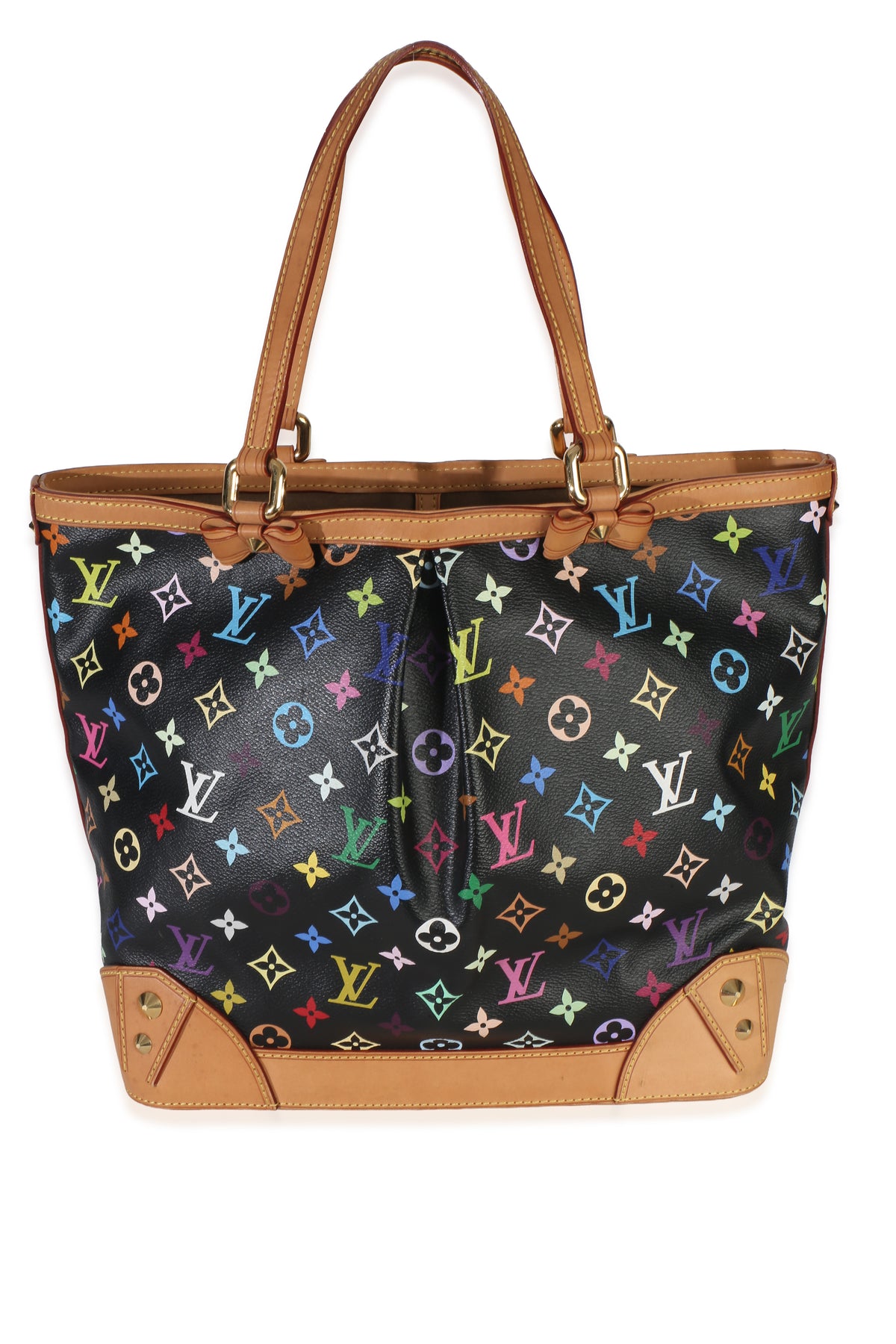 Louis Vuitton Black Monogram Multicolor Canvas Sharleen MM Handbag bv