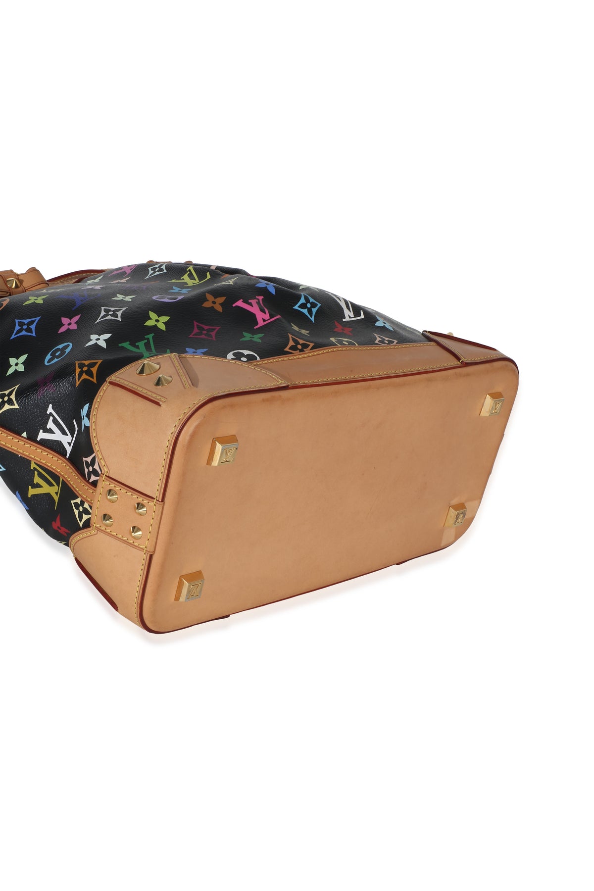 Louis Vuitton Black Monogram Multicolor Canvas Sharleen MM Handbag clasp