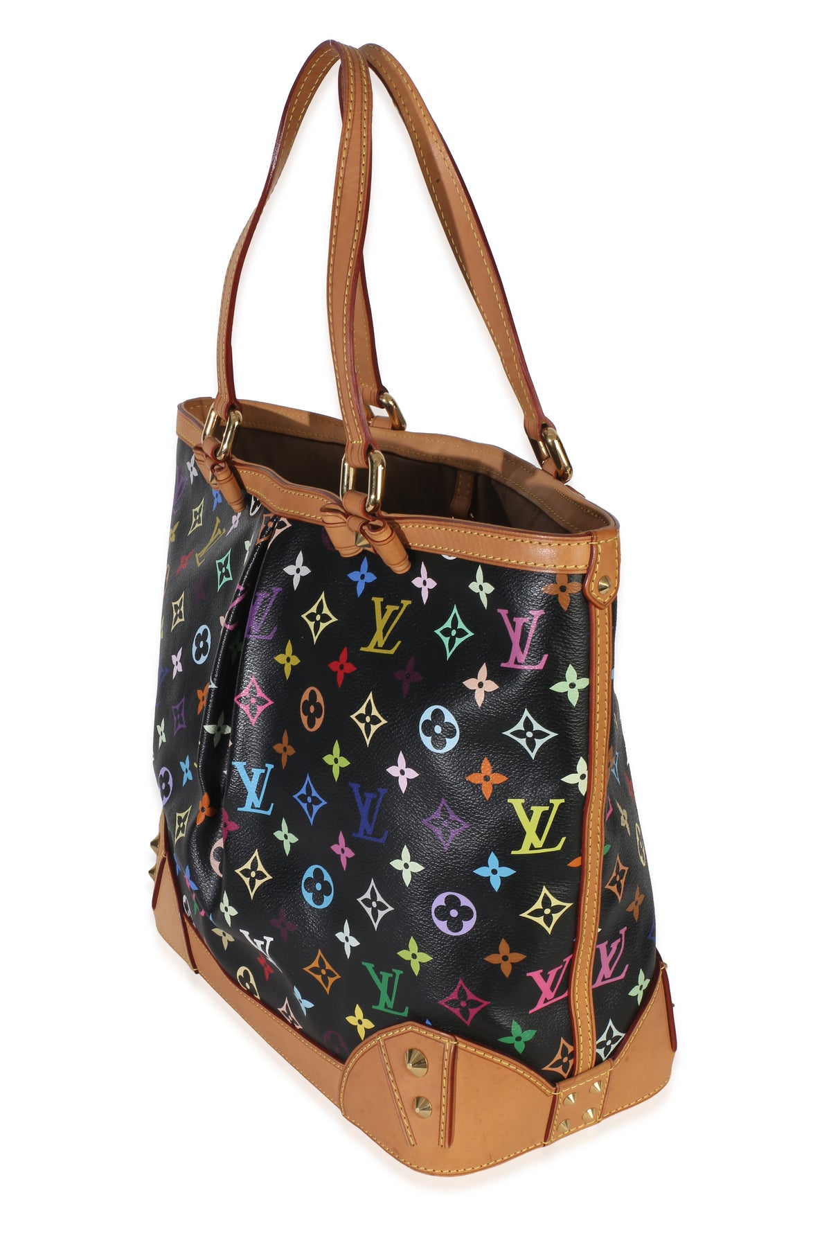 Louis Vuitton Black Monogram Multicolor Canvas Sharleen MM Handbag sv