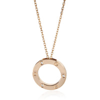 Cartier Rose Gold Diamond Love Pendant fv