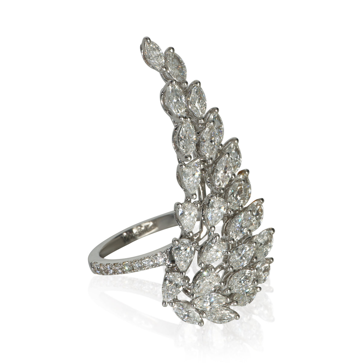 Messika White Gold Diamond Angel Wing Ring bv