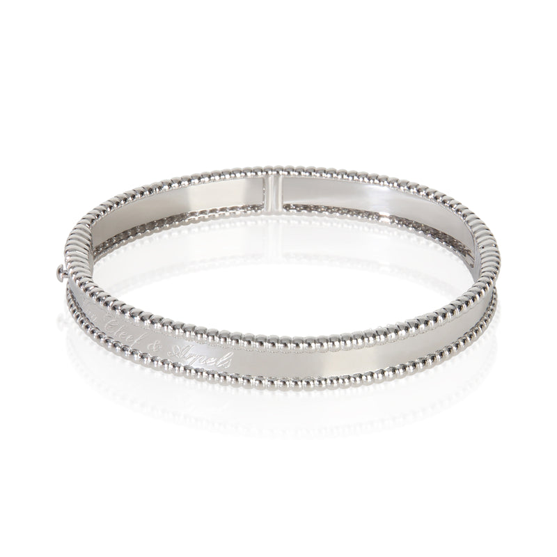 Van Cleef & Arpels White Gold  Signature Perlee Bracelet fv