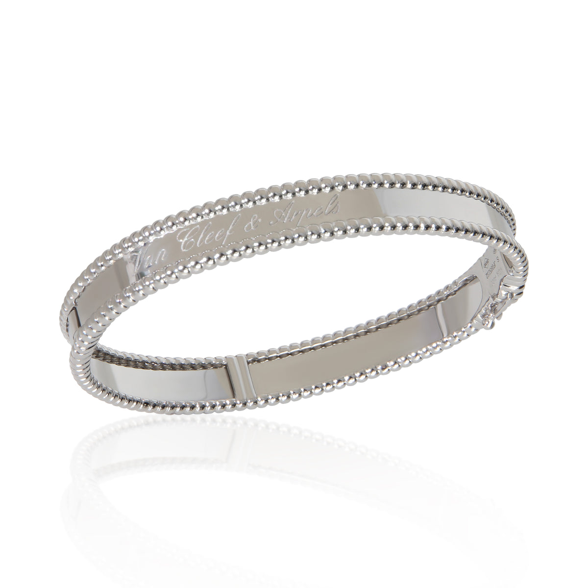 Van Cleef & Arpels White Gold  Signature Perlee Bracelet av
