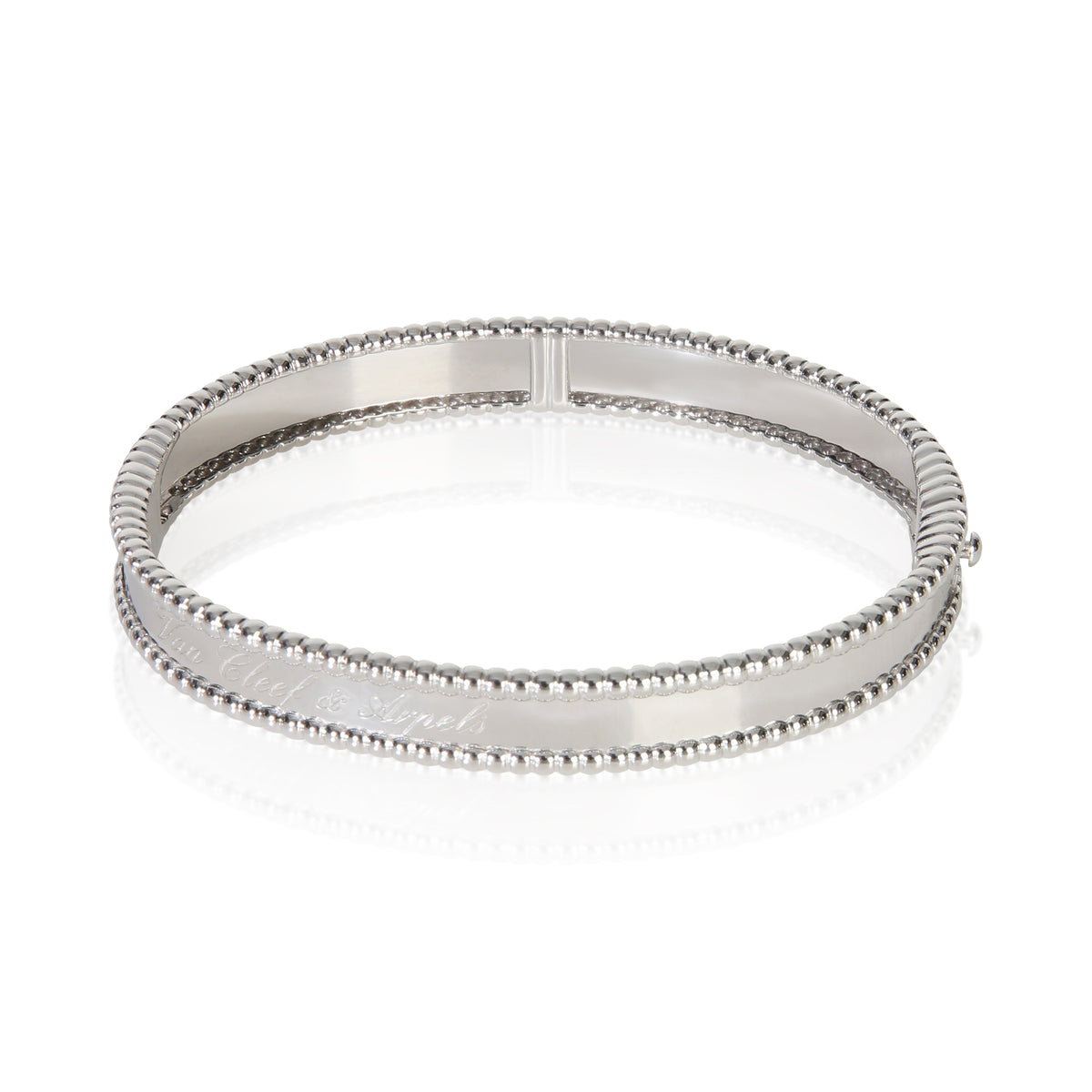 Van Cleef & Arpels White Gold  Signature Perlee Bracelet pv