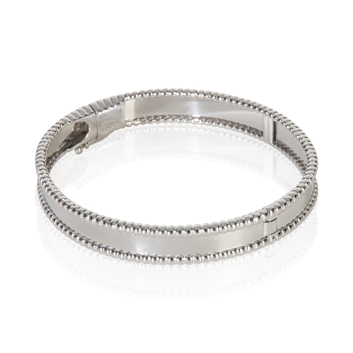 Van Cleef & Arpels White Gold  Signature Perlee Bracelet sv