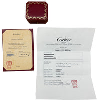 Cartier 3 Tone Gold Diamond Trinity Stud Earrings box