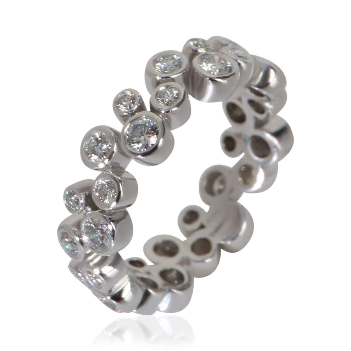Tiffany & Co. Platinum Diamond Bubbles Band bv