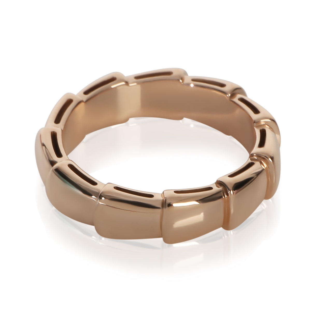 BVLGARI Rose Gold  Serpenti Viper Thick Band pv