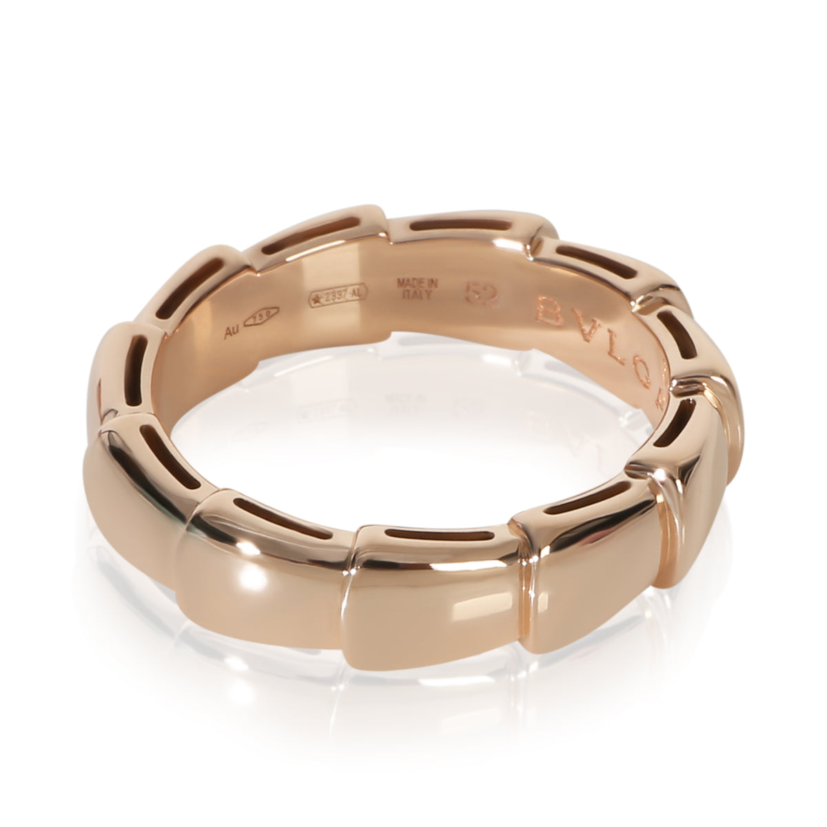 BVLGARI Rose Gold  Serpenti Viper Thick Band sv