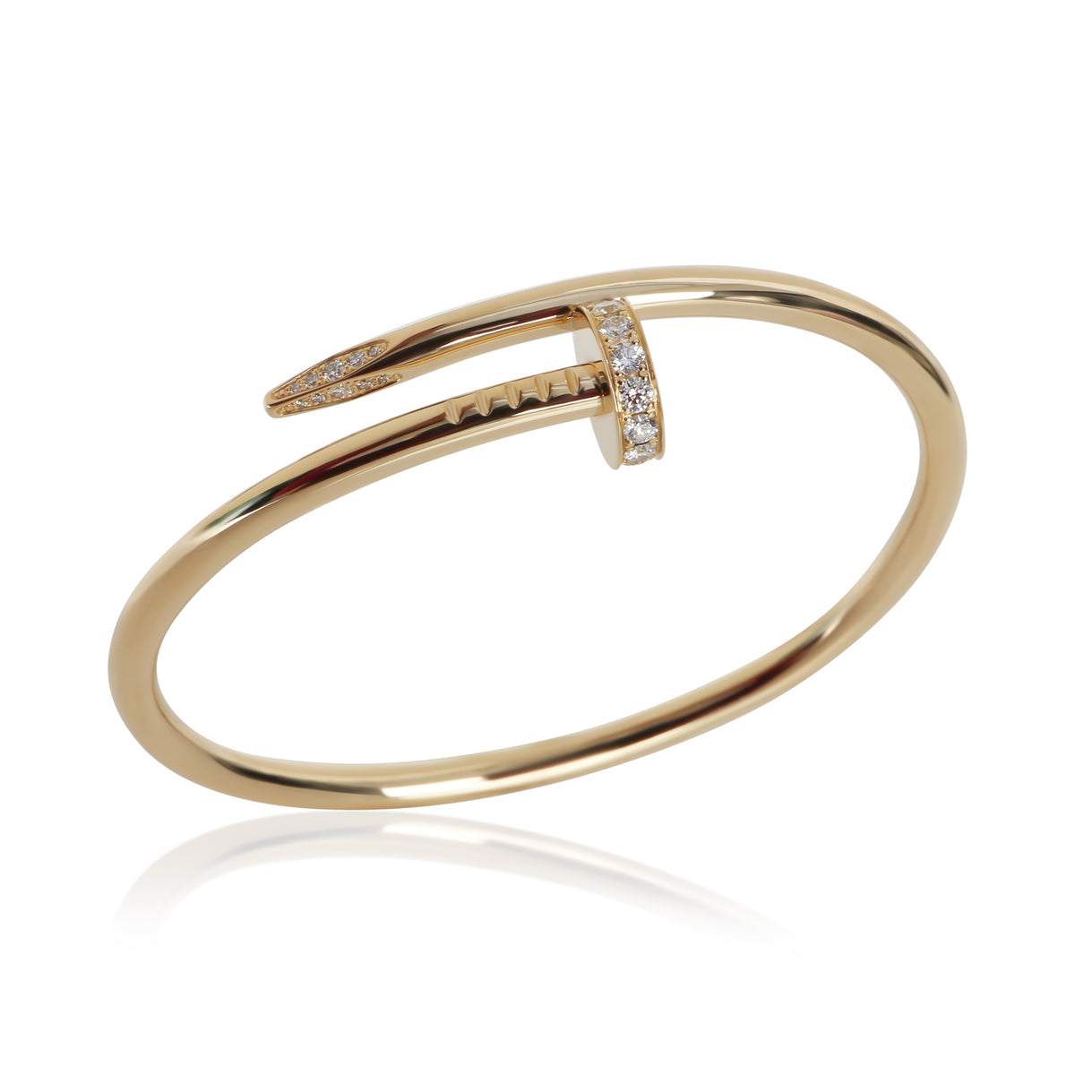 Cartier Yellow Gold Diamond Juste Un Clou Bracelet bv