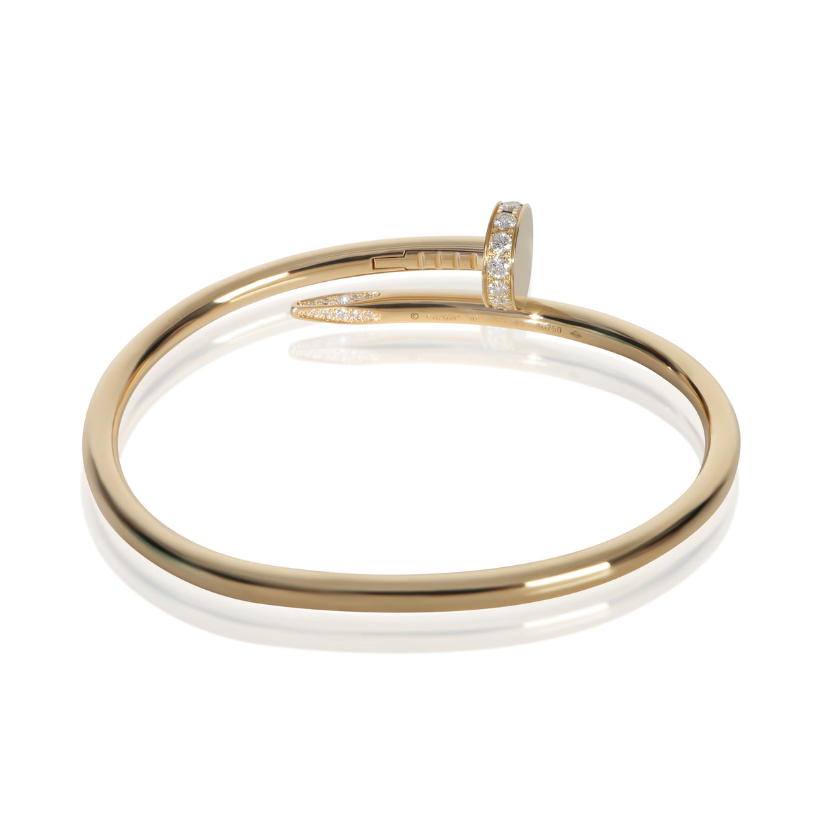 Cartier Yellow Gold Diamond Juste Un Clou Bracelet pv
