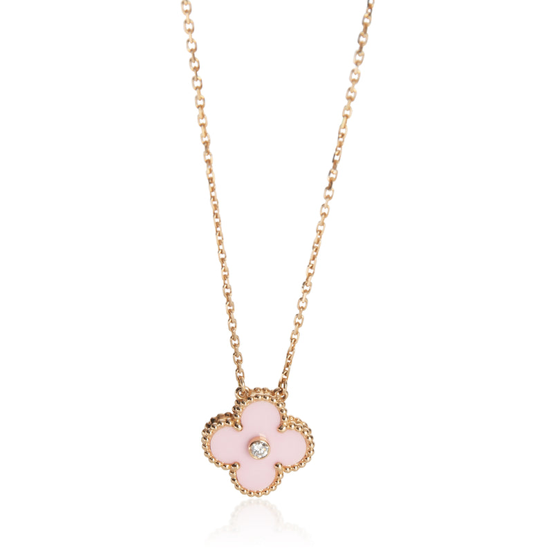 Van Cleef & Arpels Rose Gold Diamond 2015 Limited Edition Vintage Alhambra Penda fv
