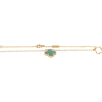 Van Cleef & Arpels Yellow Gold Malachite Vintage Alhambra Pendant pv