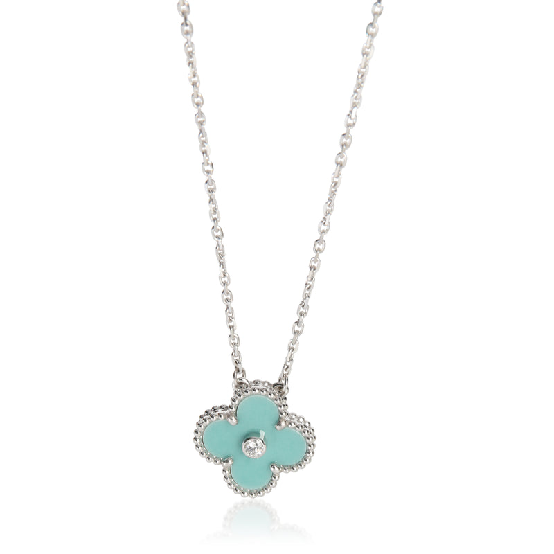 Van Cleef & Arpels White Gold Diamond 2022 Limited Edition Pendant fv