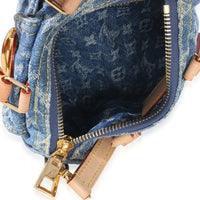 Louis Vuitton Blue Monogram Denim Nano Speedy Handbag ad1