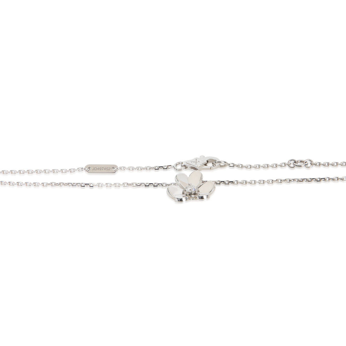 Van Cleef & Arpels White Gold Diamond Mini Frivole Pendant sv