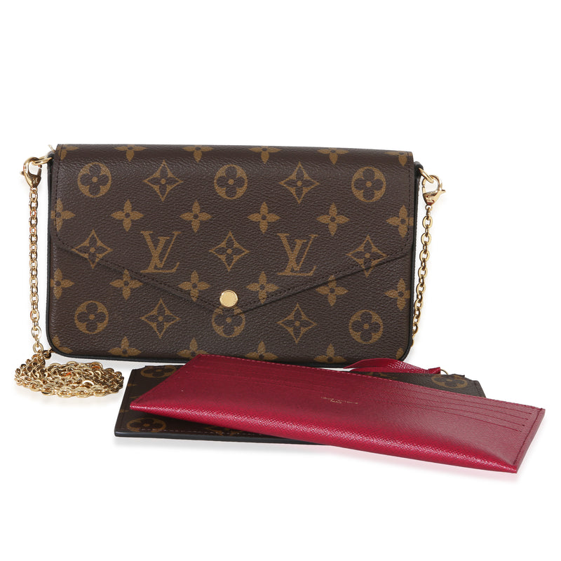 Louis Vuitton Fuschia Monogram Canvas Felicie Pochette Handbag fv