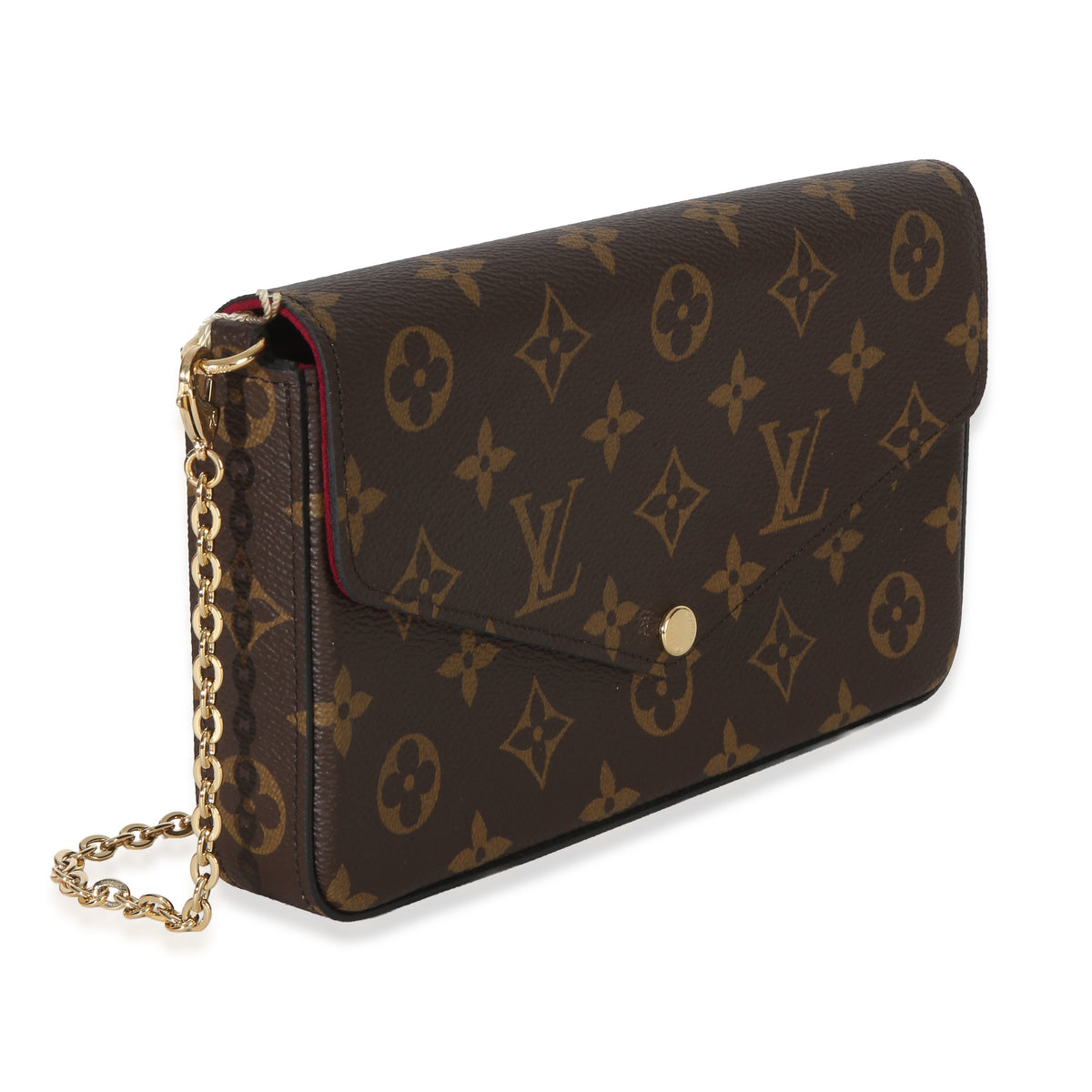 Louis Vuitton Fuschia Monogram Canvas Felicie Pochette Handbag pv