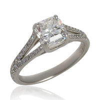 Tiffany & Co. 1.35 ct Diamond Lucida Engagement Ring clasp