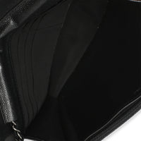 Chanel Black Iridescent Quilted Caviar Classic Wallet On Chain Handbag ad1