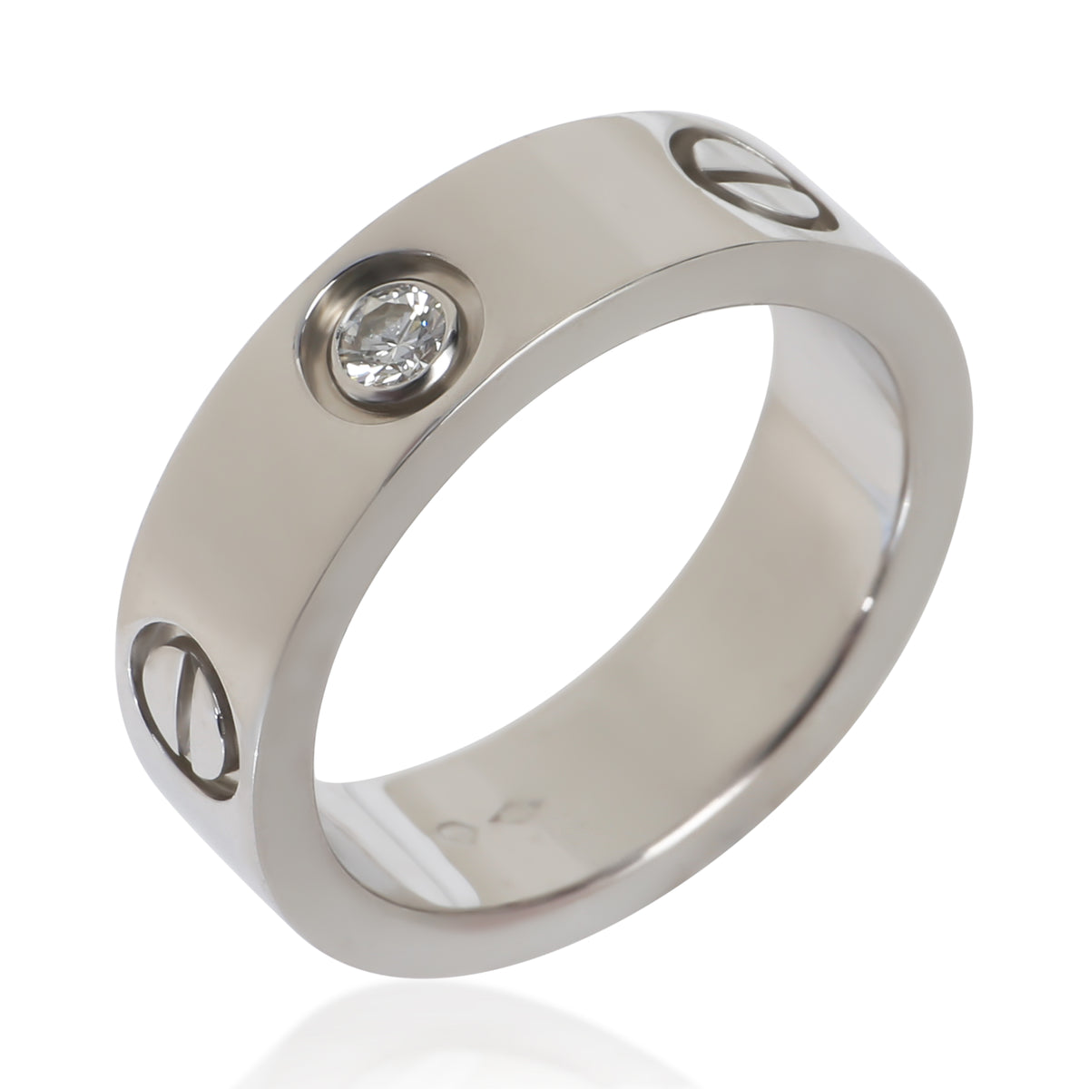 Cartier Platinum Diamond Love Ring bv