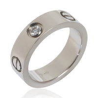 Cartier Platinum Diamond Love Ring bv