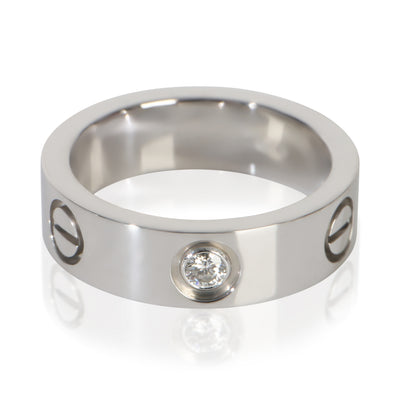 Cartier Platinum Diamond Love Ring fv